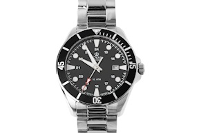 Orologio da polso acciaio con quadrante nero Royal London