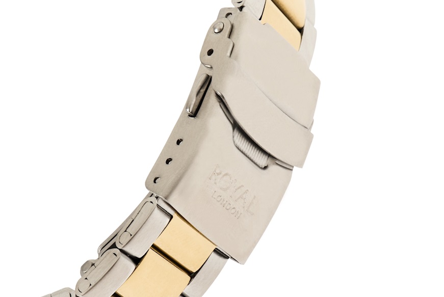 Orologio da polso acciaio con quadrante bianco Royal London