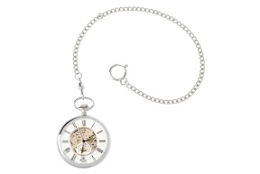 Orologio da taschino acciaio satinato Royal London