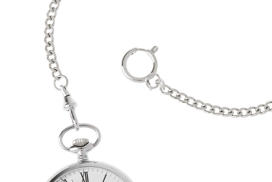 Orologio da taschino acciaio satinato Royal London