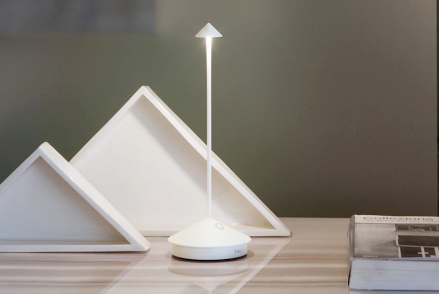 Table lamp Pina Matt White Zafferano