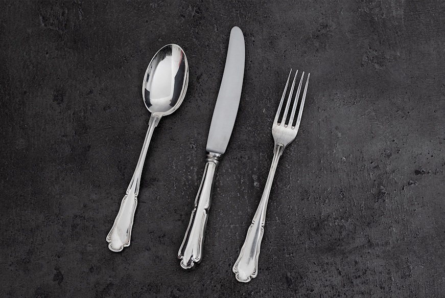 Baby cutlery set silver 68 grammi Zanolli Vintage