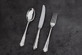 Baby cutlery set silver 68 grammi Zanolli Vintage