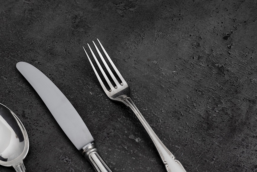 Baby cutlery set silver 68 grammi Zanolli Vintage