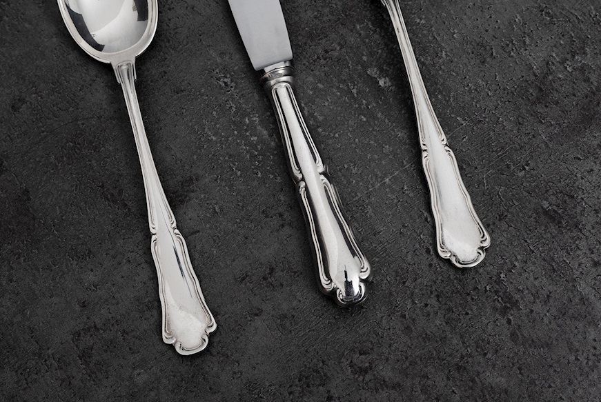 Baby cutlery set silver 68 grammi Zanolli Vintage