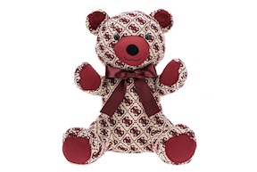 Teddy Bear in jacquard burgundy Guess