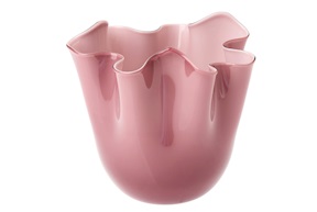 Vaso Fazzoletto vetro di Murano ametista Venini