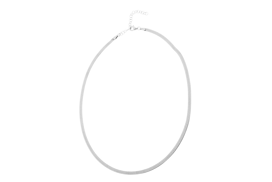 Collana argento piatta Selezione Zanolli