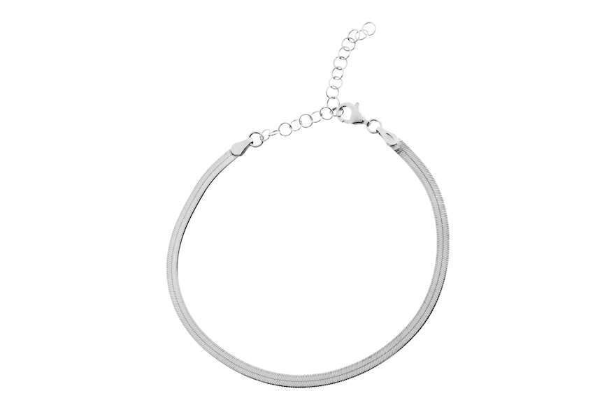 Cavigliera argento piatta Selezione Zanolli
