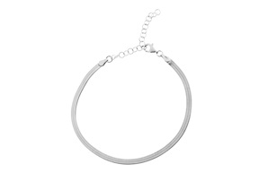 Cavigliera argento piatta Selezione Zanolli