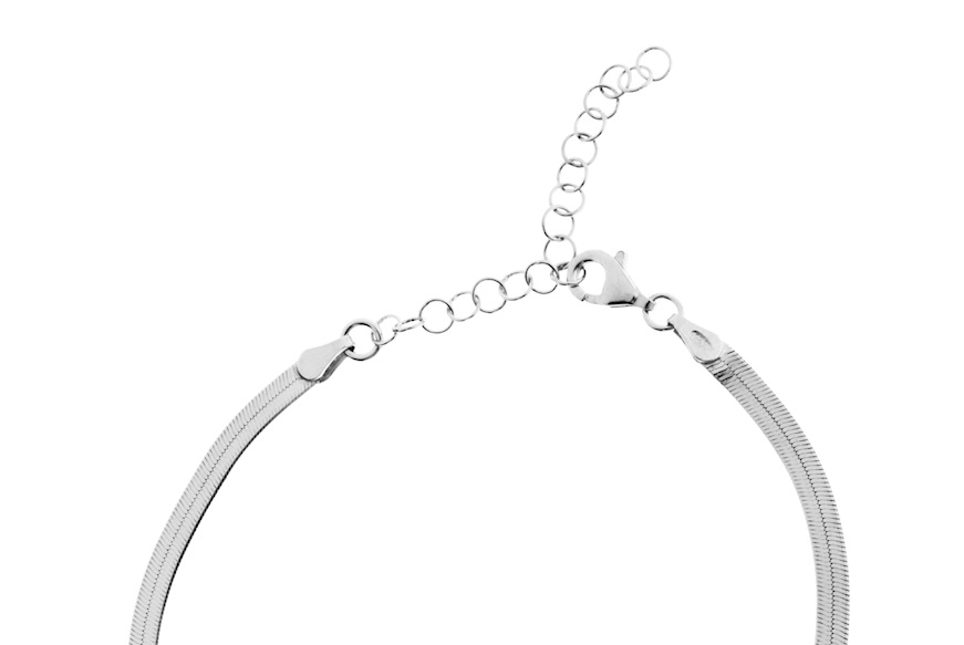 Cavigliera argento piatta Selezione Zanolli