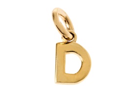 Ciondolo Lettera D oro 750‰ Selezione Zanolli