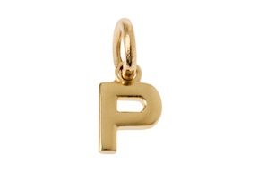 Ciondolo Lettera P oro 750‰ Selezione Zanolli