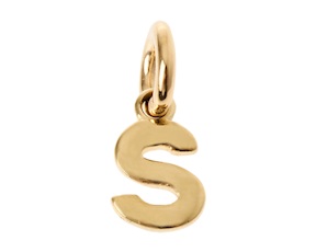 NKlaus Ciondolo Lettera 'M' In Oro Giallo 333 – 8x6mm – Catena Inclusa
