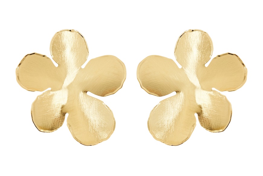 Orecchini Fiore argento dorato Selezione Zanolli