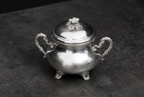 Sugar bowl silver 207 grammi Zanolli Vintage