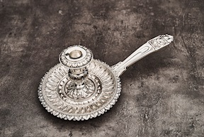 Candle holder silver 614 grammi Zanolli Vintage