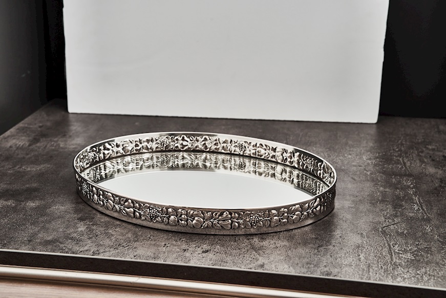 Oval tray silver 133 grammi Zanolli Vintage