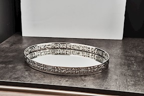 Oval tray silver 133 grammi Zanolli Vintage