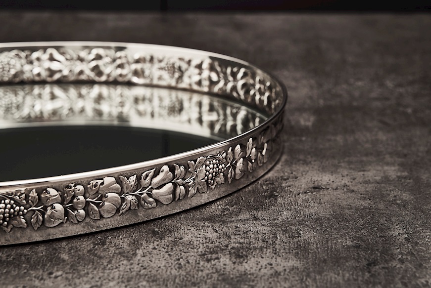 Oval tray silver 133 grammi Zanolli Vintage