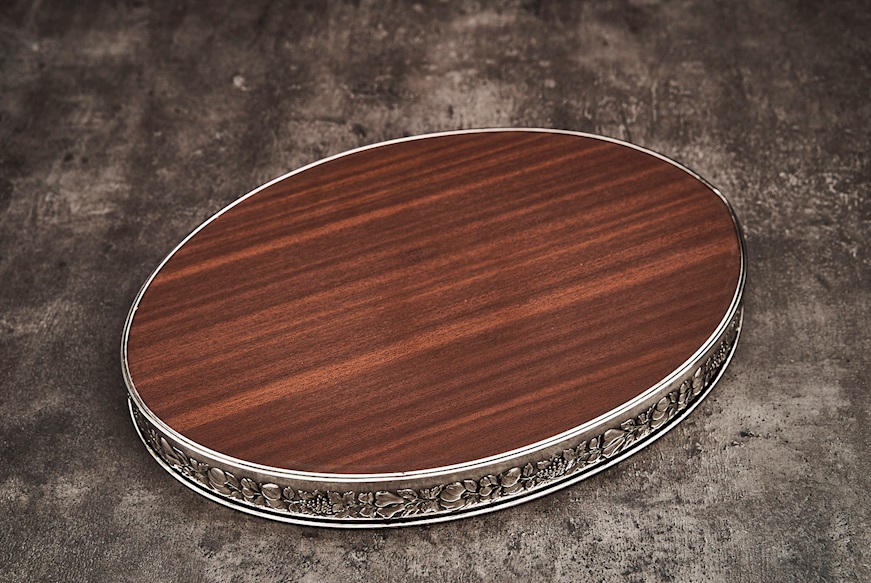Oval tray silver 133 grammi Zanolli Vintage