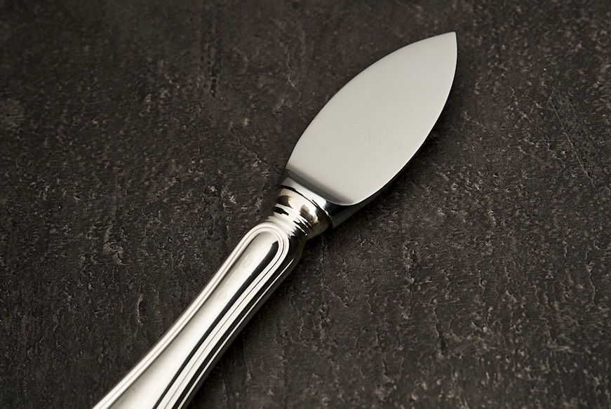 Coltello grana argento 20 grammi in stile Inglese usato ricondizionato Zanolli Vintage