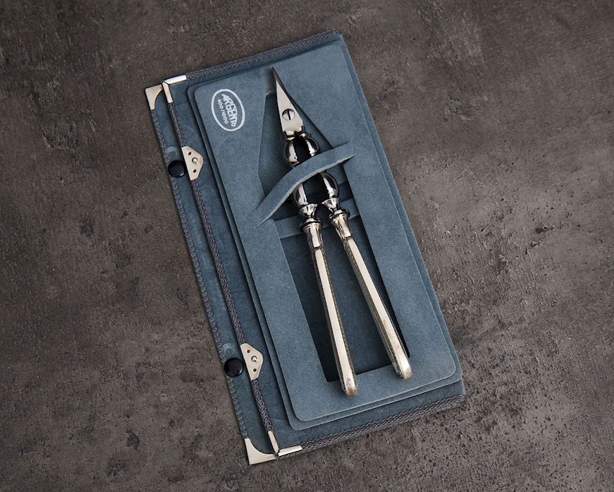 Schiaccianoci e tagliauva argento 40 grammi in stile Impero usato ricondizionato Zanolli Vintage