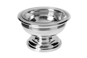 Coppetta macedonia silver plated e vetro Selezione Zanolli