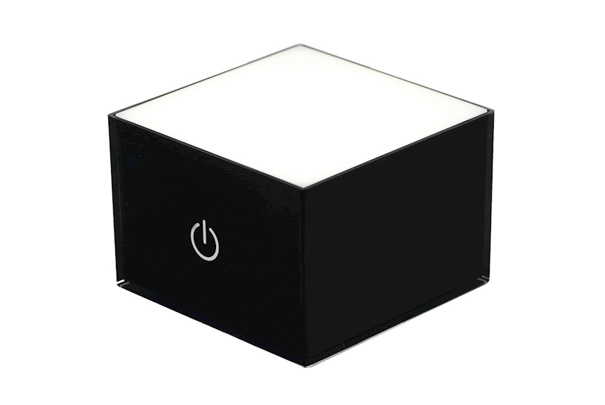 Lampada Usbox nera con presa USB Vesta