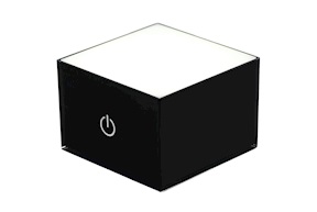 Lampada Usbox nera con presa USB Vesta