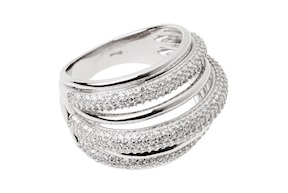 Anello argento con cubic zirconia Sovrani