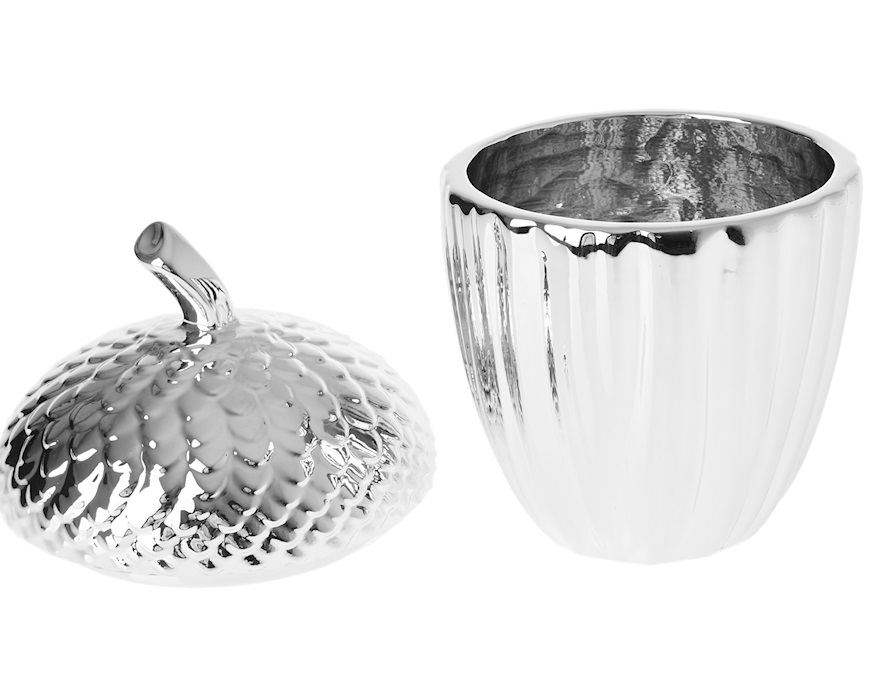 Scatola ghianda bianca e argento Selezione Zanolli