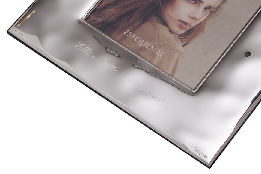 Picture frame Seta bilaminated Silver Selezione Zanolli
