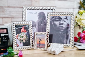 Picture Frame bilaminated Silver Zanolli