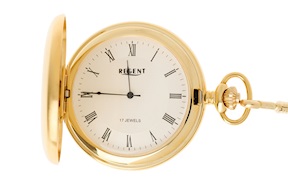 Orologio da taschino Regent acciaio dorato satinato Selezione Zanolli