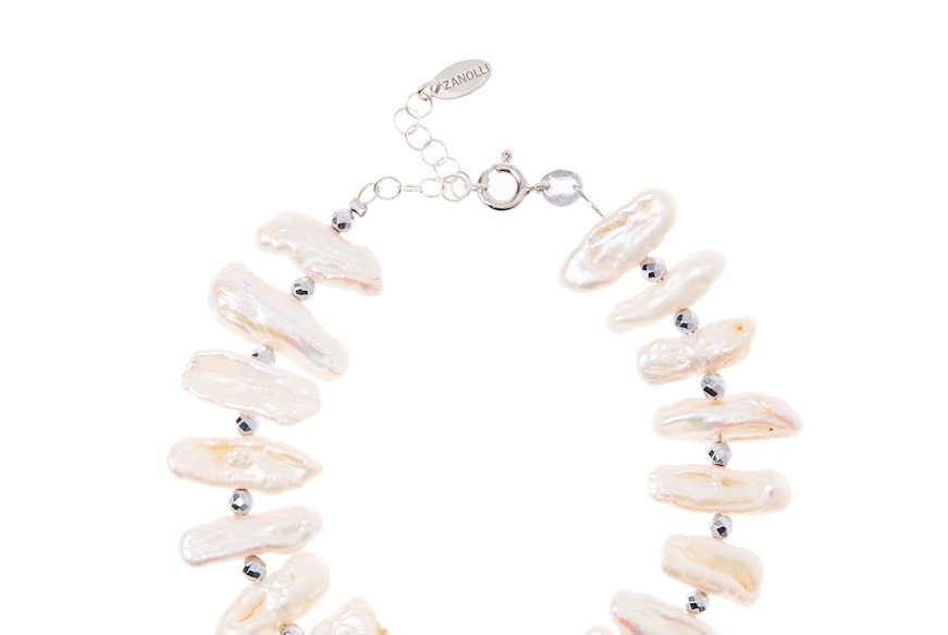Bracciale argento con perla bianca Selezione Zanolli