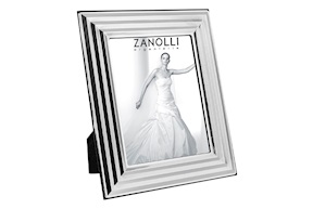 Cornice argento con fascia larga a scalini Selezione Zanolli