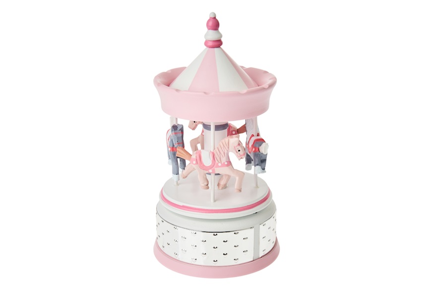 Carillon Giostra di Cavalli rosa Selezione Zanolli