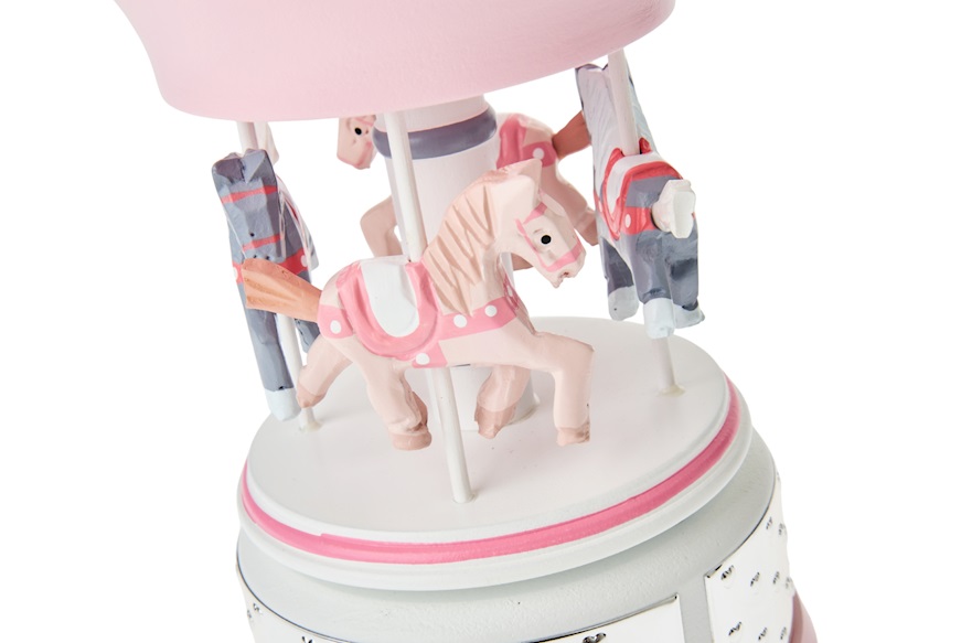 Carillon Giostra di Cavalli rosa Selezione Zanolli