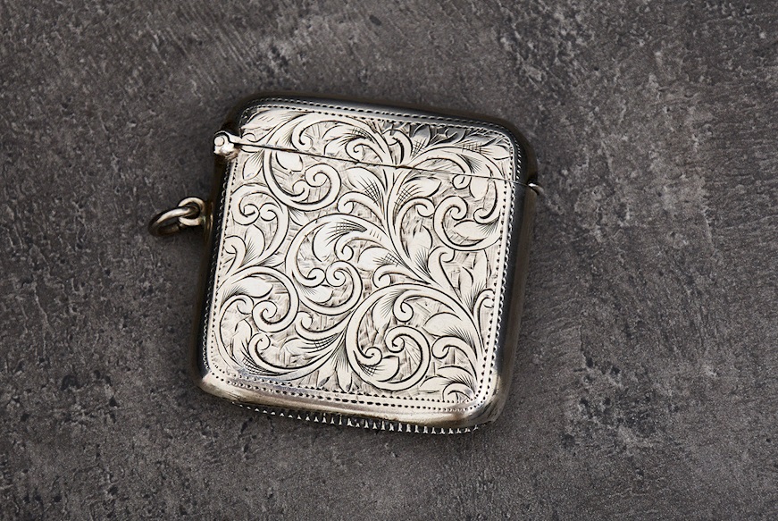 Matchbox silver 37 grammi Zanolli Vintage