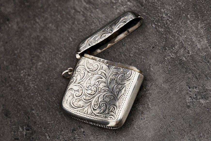 Matchbox silver 37 grammi Zanolli Vintage