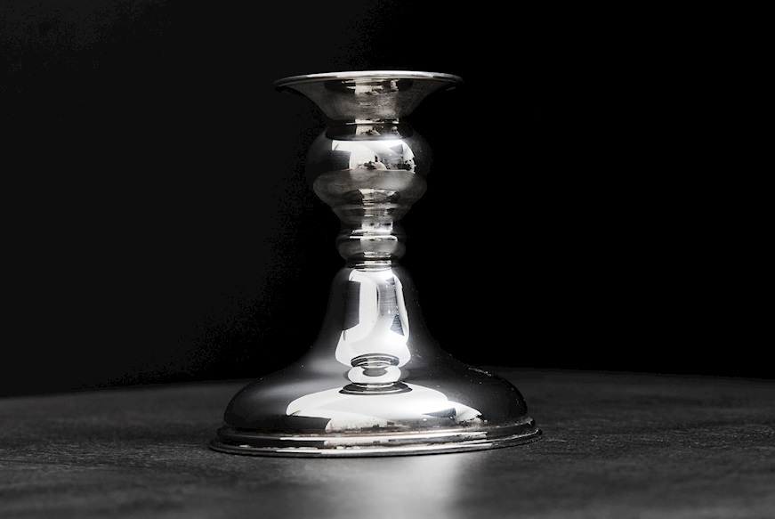 Candeliere basso argento 35 grammi usato ricondizionato Zanolli Vintage