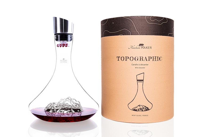 Decanter Topographic Monte Bianco Alaskan Maker
