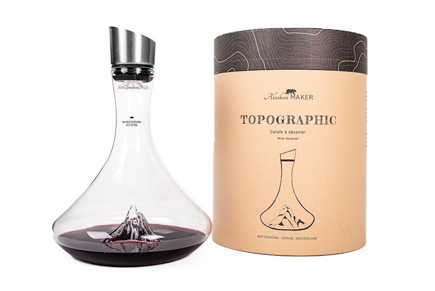 Decanter Topographic Matterhorn Alaskan Maker