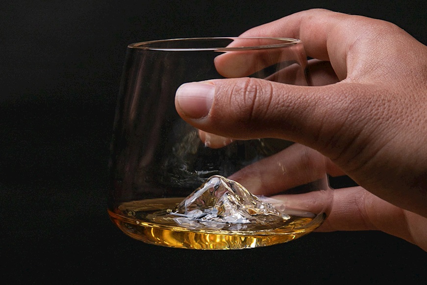 Whisky glass set Topographic Grand Canyon/Matterhorn 2 pieces Alaskan Maker