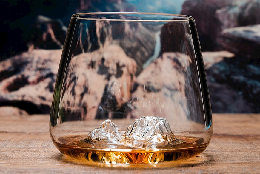 Whisky glass set Topographic Grand Canyon/Matterhorn 2 pieces Alaskan Maker