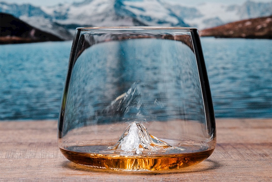 Whisky glass set Topographic Grand Canyon/Matterhorn 2 pieces Alaskan Maker