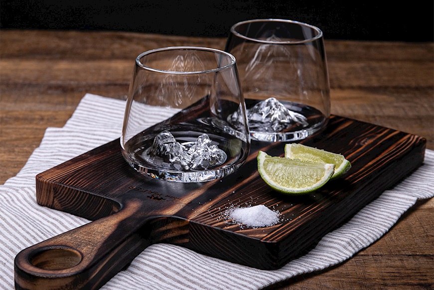 Whisky glass set Topographic Grand Canyon/Matterhorn 2 pieces Alaskan Maker