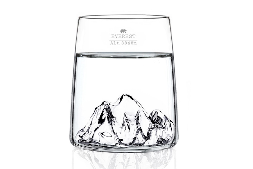 Shooter glass set Topographic Monte Bianco/Everest 2 pieces Alaskan Maker
