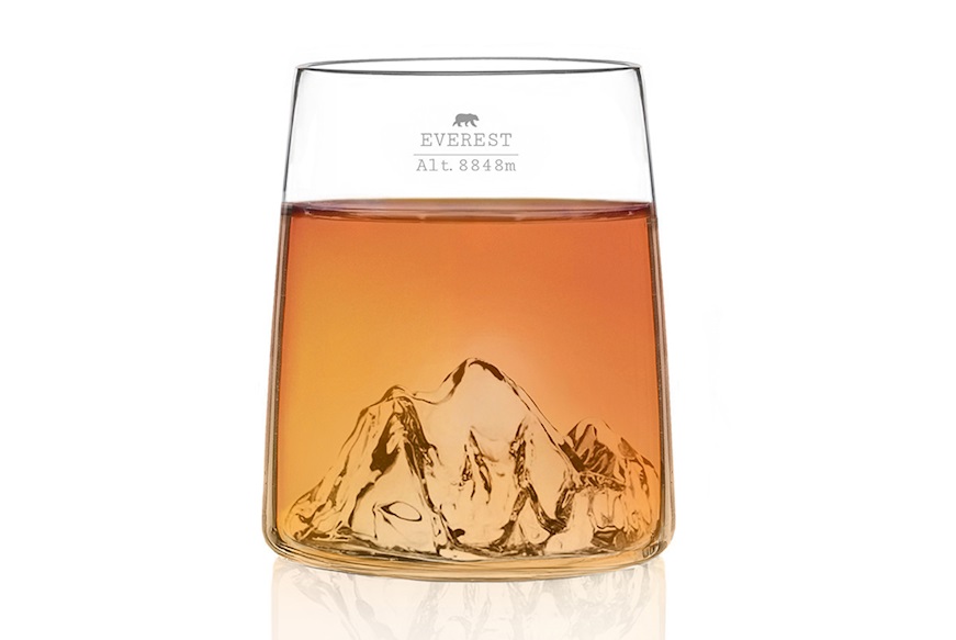 Shooter glass set Topographic Monte Bianco/Everest 2 pieces Alaskan Maker